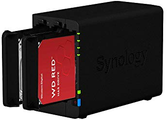 SYNOLOGY DS224+ 2 GB NAS 6 TB (2 x 3 TB) WD Red+, montiert und getestet mit SE DSM installiert