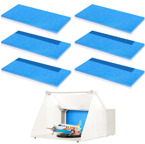 HolyMaji 6 Pieces Paint Spray Booth Exhaust Filter Pad, Airbrush Paint Booth Filter Replacement Paint Booth Intake Filters Compatible with Master, Paasche, Vevor, Vivohome