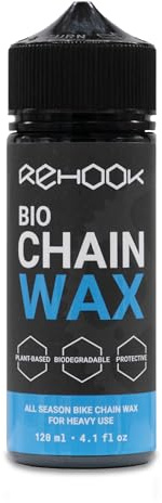 Rehook Bio Bike Chain Wax 120ml, Plant-Based Bicycle Chain Lubricant | All-Weather Chain Wax for Road, Mountain, Gravel, Hybrid and Electric Bikes, Bicycle Drivetrain Maintenance