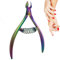 AFTREN Coupe-cuticules 3/4 mâchoire extrêmement tranchante Pince à cuticules Ciseaux à ressort Coupe-ongles en acier inoxydable Coupe-ongles de pédicure Outil à ongles Pince polyvalente