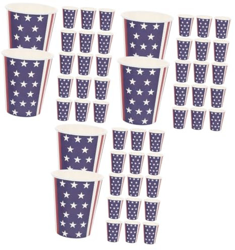 TOPBATHY 3 Set Forniture Per Feste Del Dell'Indipendenza Americana Bicchieri Di Carta Bicchieri Di Carta Pezzi Tazzine Da Caffè Espresso Mini Tazze Tazzine Da Tè pezzi * 3