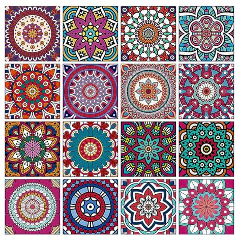 32 Piezas Baldosas Adhesivas Pared, Pegatinas Azulejos Cocina, Pegatinas De Azulejos Para Baño, Para Decoración Elegante y Práctica De La Cocina, De La Sala De Estar, Del Dormitorio (10 * 10)