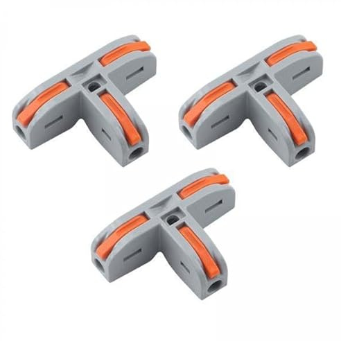 6x3 Pieces 1 to 2 Wire Splicing for Wiring Push in 32A Wire Quick Connection Terminals