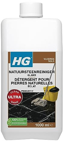 HG Detergente in Pietra Naturale Gloso, Prodotto 37, Pulizia E Lucentezza Per Pietra Naturale E Marmo. Detergente concentrato per mocio Con Profumo Fresco - 1 Litro (221100103)