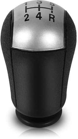 Keenso Pomos de Palanca de Cambios,Pomo de Cambio MT de 5 Velocidades,Pomo Cambio de Marchas para MK3 Ga-laxy Tran-Sit(Gris) Pomo Coche