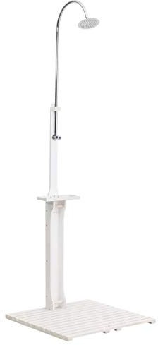 LAPOOH Gartendusche aus Holz, Duschen für den Außenbereich, Pool, Dusche, Terrasse, Dusche für Terrasse, Außendusche Garten 48207