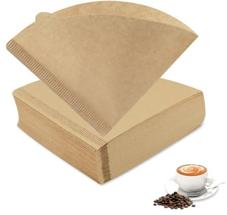 300 filtros para café, papel filtro para café, forma de V, filtros de café, filtro natural de papel para cafeteras con filtro