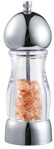 Macina sale e pepe – Set macinaspezie regolabile, macinasale e pepe ricaricabile, macinasale e pepe manuale con finezza regolabile, macinaspezie facile da usare con K