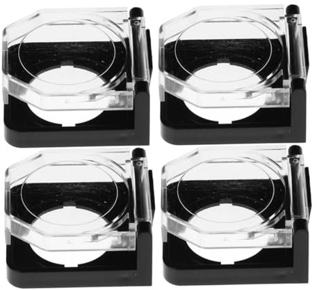 Housoutil 4 Stück Not-aus-schalter-abdeckung Für Geschirrspüler-tasten, Not-aus-taste, Schutzabdeckung, Lichtschalter-abdeckung, Schutz, Druckknopf-schutzabdeckung