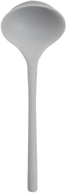 Tovolo Flex Core Small Silicone Ladle Oyster Gray Heat Safe Silicone Soup Ladle BPA Free, Dishwasher Safe Small Kitchen Ladle with Precision Pour Lip for Serving Sauces Soups Gravies