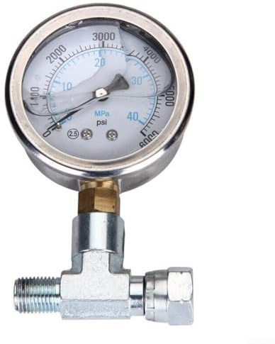 Manometer för airless sprutmålning 730 397 rostfritt stål T-koppling kompatibel med 440 450 540 640 pumpar noggrann ratt för beläggningsutrustning
