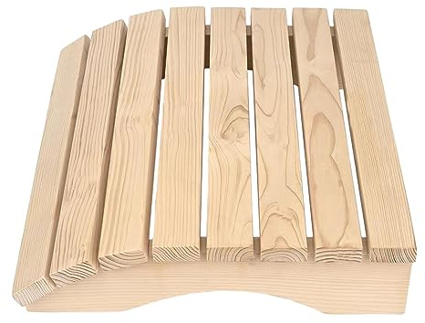 CoudarTitie Respaldo de Sauna de Madera, Reposacabezas de Sauna, Soporte Lumbar Antideslizante, Respaldo Ergonómico.