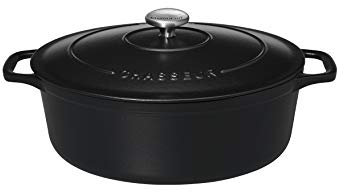 Chasseur 4725 ovale-25 cm Cocotte ovale, 3.2 liters, Mat (intérieur Noir)