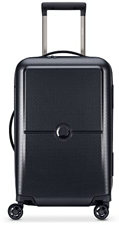 DELSEY Paris - TURENNE - Slim Rigid Cabin Suitcase - 55x40x20 cm - 35 liters - XS - Black