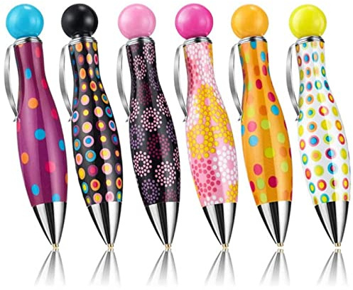 6Pcs Diamond Painting Drill Pens 5D DIY Diamond Painting Point Drill Pen Tools Sticky Pen Rhinestone Picker Quick Point Pen Cross Stitch Embroidery Accessories for Nail Art Decoration