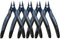BOOSDEN 170 Seitenschneider, 5 Pack, 127mm, Elektronik-Seitenschneider, Elektronik Drahtschneider, Schneidezange, Mini Durable Seitenschneider, Kleiner Seitenschneider für Modellbau, Schwarz
