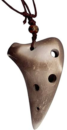 Fopytu Ocarina 6 Hole Alto C Ceramic Ocarinas, Regalo De Instrumentos Musicales para Niños Adultos con Correa para Principiantes Y Rendimiento Profesional