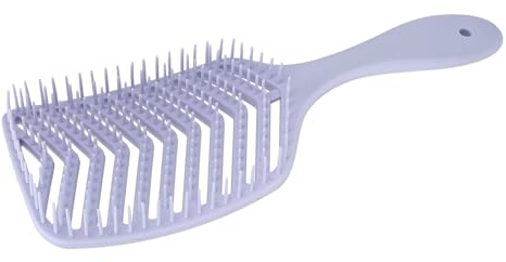 Brosse Démêlante, Dents Souples Incurvées, Outil de Coiffure Ergonomique, Brosse à Cheveux Portable à Séchage Rapide pour Cheveux Lisses