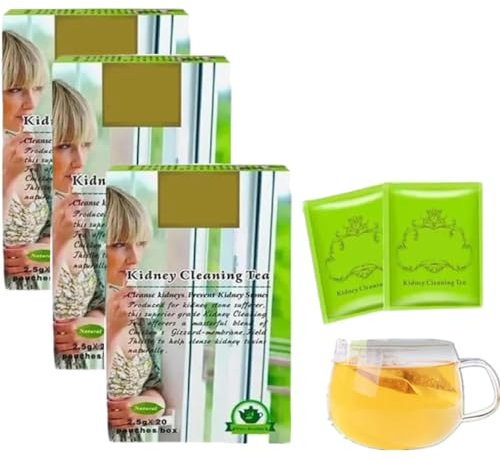 Té de limpieza de riñones, té chino nutritivo a base de hierbas para el hígado, té de limpieza de riñones, para hombres y mujeres (3pcs)