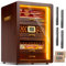 Zigarren-Humidor, Desktop Zigarren Humidor mit digitalem Hygrometer, Luftbefeuchter und Feuchtigkeitspakets.4 Ceder Holz Schubladen, Zigarren Humidor Box kann 200 Zigarren
