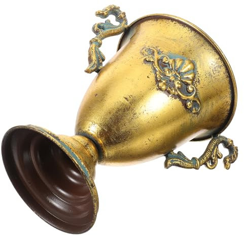 MAGICLULU Floral Arrangement Holder Retro Decorative Vase Metal Vase Classic Garden Urn Planter