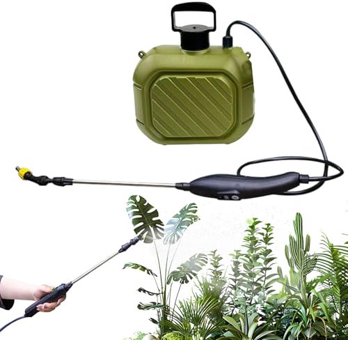 TocaFeank Pulvérisateur Fonctionnant sur Batterie | Pulvérisateur à Dos Rechargeable 5L,Épandage Fertilisant Électrique pour Jardinage Agriculture Serre Pelouse