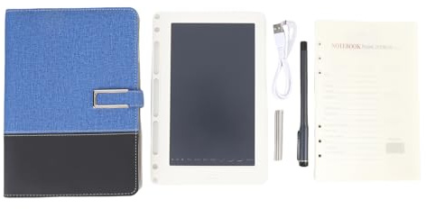 Gonetre Digital Smart Pen Notebook Board di Scrittura Set di Sincronizzazione in Tempo Reale Digitalizzazione a 360 Gradi Angolo di Scrittura OCR Riconoscimento BT5.0 Connettività BT5.0 (Blu)