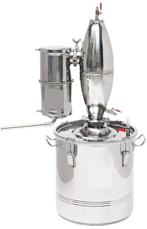 HIJYMNZPQ Destilador De Alcohol Moonshine 50 L Acero Inoxidable con Bomba, Kit Elaboración Agua, Vino, Brandy ElaboracióN De Cerveza AutéNtica