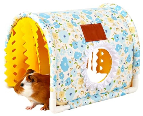 Tunnel För Hamster Ventilerat Igelkottshus Med Avskildhet | med inbyggd dörrskärm, flera ingångar, hamsterhålan För Gömställen, Sovplatser, Underhållning, Vinterbruk, Sommaranvändning,