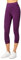 Merry Style Damen Leggings 3/4 Capri Leggings aus Viskose MS10-144 (Pflaume, M)