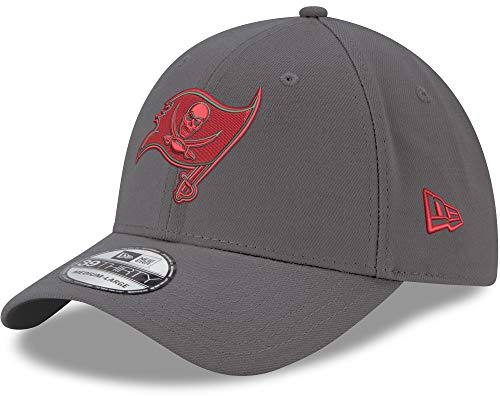 New Era 39Thirty Cap – Tampa Bay Buccaneers Charcoal – M/L, kol, M/L
