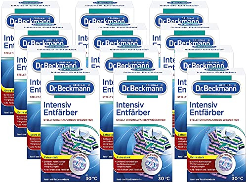 Dr. Beckmann Intensiv avfärgning | tvätt framgångsrikt avfärgar och rädda missfärgade textilier | återställer originalfärger | 12 x 100 g