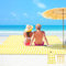 Ainiv Couverture de Plage Tapis de Plage, Tapis de Plage Sable et Imperméable, Couverture de Pique-Nique, Couverture de Pique-Nique Extra Large 140 X 200 Cm pour Plage, Camping, Randonnée, Pique-Nique