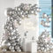 Palloncini Argento, 105 Pezzi 18 12 10 5 Pollici Kit Arco Palloncini Metallo Argento, Ghirlanda Palloncini per Compleanno Matrimonio Battesimo Bambino Laurea Baby Shower Festa Decorazioni