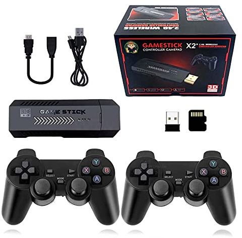 Console de jeux rétro, contrôleur sans fil double pour console X2 Plus Games, 128 Go