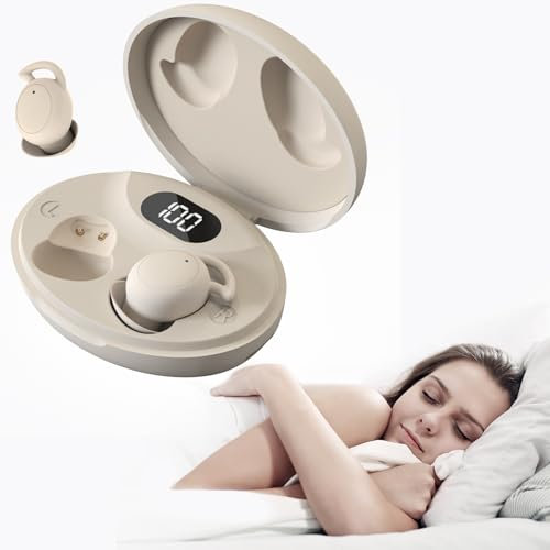 Yuanj Bluetooth Sleep Headphones, Sleep Earbuds with Noise Blocking, Comfortable Ear Buds for Sleeping with Power Indicator