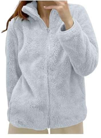 fleece lined jacket women diamond quilted hooded jacket womens Fleece Winter Jackets for Women UK Warm Soft Fluffy Coats Causal Solid Color Long Sleeve Full Zip Jacket Elegant Callor Lapel