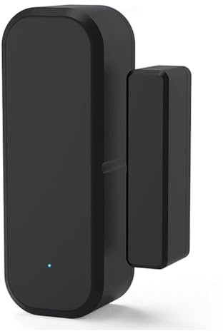 Booso Sensor de Puerta con Wifi Tuya, Sensor de Entrada para Ventanas, Sensor Magnético Antirrobo de Seguridad, Alarma Smart Life para Control Remoto por Aplicación