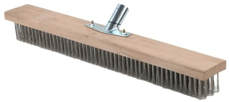 Stahlbesen in 20cm 30cm 50cm Breite - Drahtbesen Moosentferner Für Außenbereiche - Praktischer Drahtbesen Edelstahl - Flexibler Drahtbesen Ohne Stiel Für Harte Oberflächen (50cm mit Ständer)