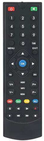 AULCMEET Replacement Remote Control Compatible with Strong HD DVB-T2 Receiver Digital Terrestrial Decoder SRT7807 SRT-7807 SRT 7807