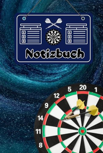 Darts Notizbuch Dart Sport Taschenbuch Dartliga Buch Steeldart Notizheft Turnier Schreibheft Softdart Wurftechnik Training Übungsheft Events ... Autogramme Dartpfeile Fotoalbum 02B35