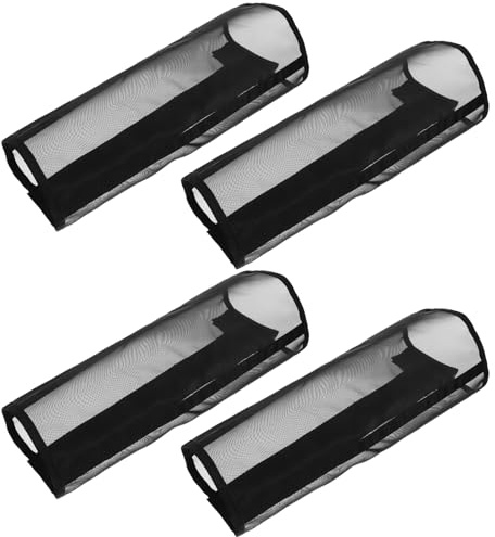SUPVOX Protectores para Patas de Caballo 4 Piezas Ajustables Malla Transpirable Antimoscas Negras, Botas Ligeras para Montar, Entrenar y Proteger contra Insectos en Exteriores
