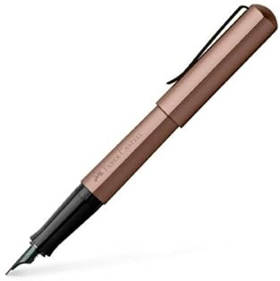 Faber-Castell 150580 - Füller Hexo, Federbreite M, bronze, 1 Stück
