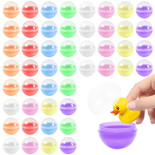 Neikafan 100 Piezas 2.8cm Bolas Navidad Pequeñas Rellenable Bolas Transparentes Rellenables Cápsulas para Máquina Expendedora Maquina de Chicles de Bola Pequeña(Color aleatorio)