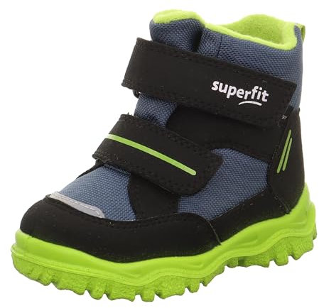 Superfit Jungen - Schuhe HUSKY1 Boot, Modern, SCHWARZ/HELLGRÜN 0000, 27