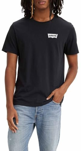 Levi's Graphic Crewneck Tee T-Shirt, Color BW Caviar, XS Uomo