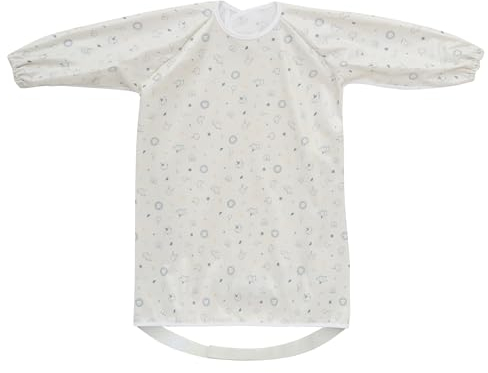 Little Dimsum Lätzchen Baby mit Ärmeln，BLW Lätzchen Wasserdichtes，All-in-One Baby Langarmlätzchen Befestigt Sich an Ihrem Hochstuhl，Weich und Bequem für 6 Monate bis 3 Jährige（Tier）