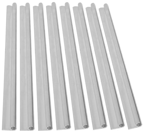 KMDZDZGS 8 rieles para toldo, riel de aleación de aluminio, canal C, 8 x 50 cm, tiras de riel para toldo de autocaravana, caravana, accesorios de toldos