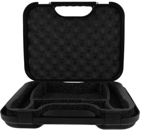PAMINGONO Estuche Rígido para Micrófono Condensador con Interior Ajustable para Almacenamiento Seguro de Accesorios y Cables Maletín Portátil para Transporte y Protección Grabación y Música