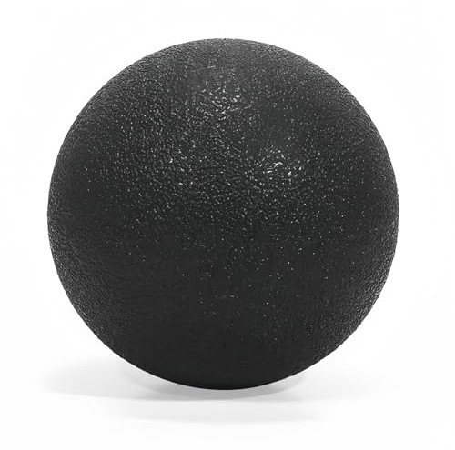 Vyloky Fascia Ball Set - 8 cm and 12 cm Massage Ball Made of High-Strength EPP, Non-Slip Texture, for Neck, Back Legs, 3 SKUs Available Individually or as a Combination (12 cm Black)